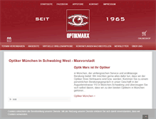 Tablet Screenshot of optikmarx.de